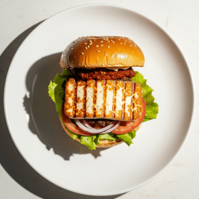 Spice Halloumi Burger 