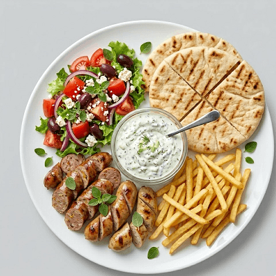 Portion Of Greek Sausages 