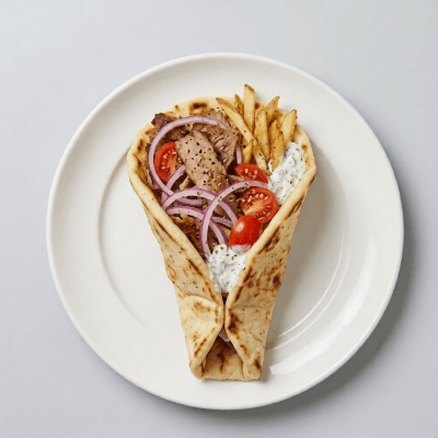 Pork Gyro Pita Wrap 