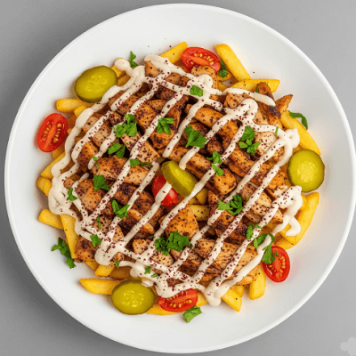 Chicken Gyro Loaded Fries 
