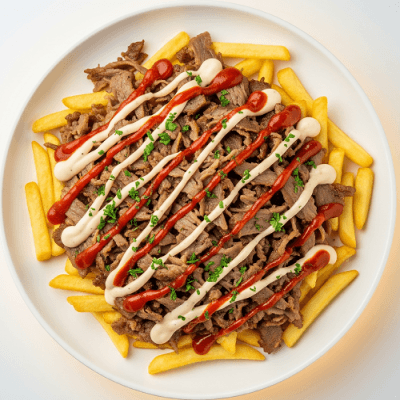 Pork Gyro Loaded Fries 